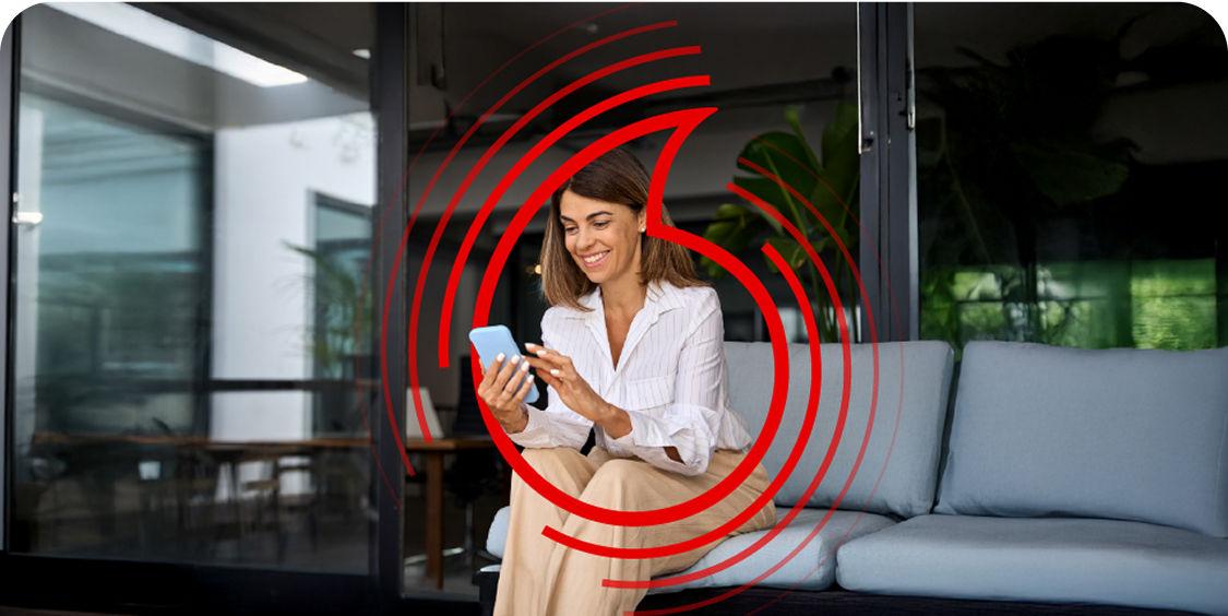 shtepia jone Vodafone Gigafibra 5G  background